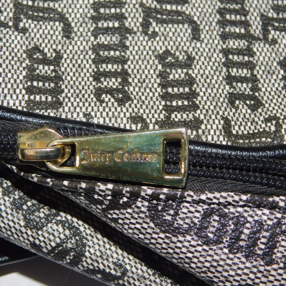 Juicy Couture Black Gray Spellout mini backpack - Picture 3 of 11